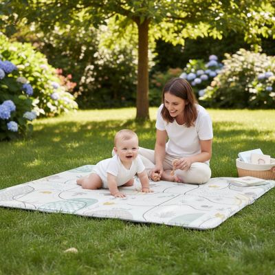 Chicco 2in1 Spielmatte XXL faltbar in Beigetönen im Babyladen Erlangen